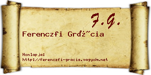 Ferenczfi Grácia névjegykártya